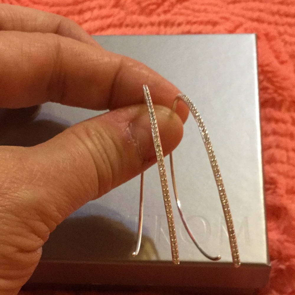 Silver Stella and dot earrings